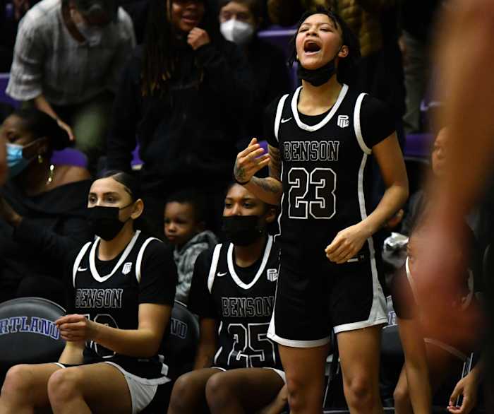 Benson South Medford girls basketball Taylor Balkom 48